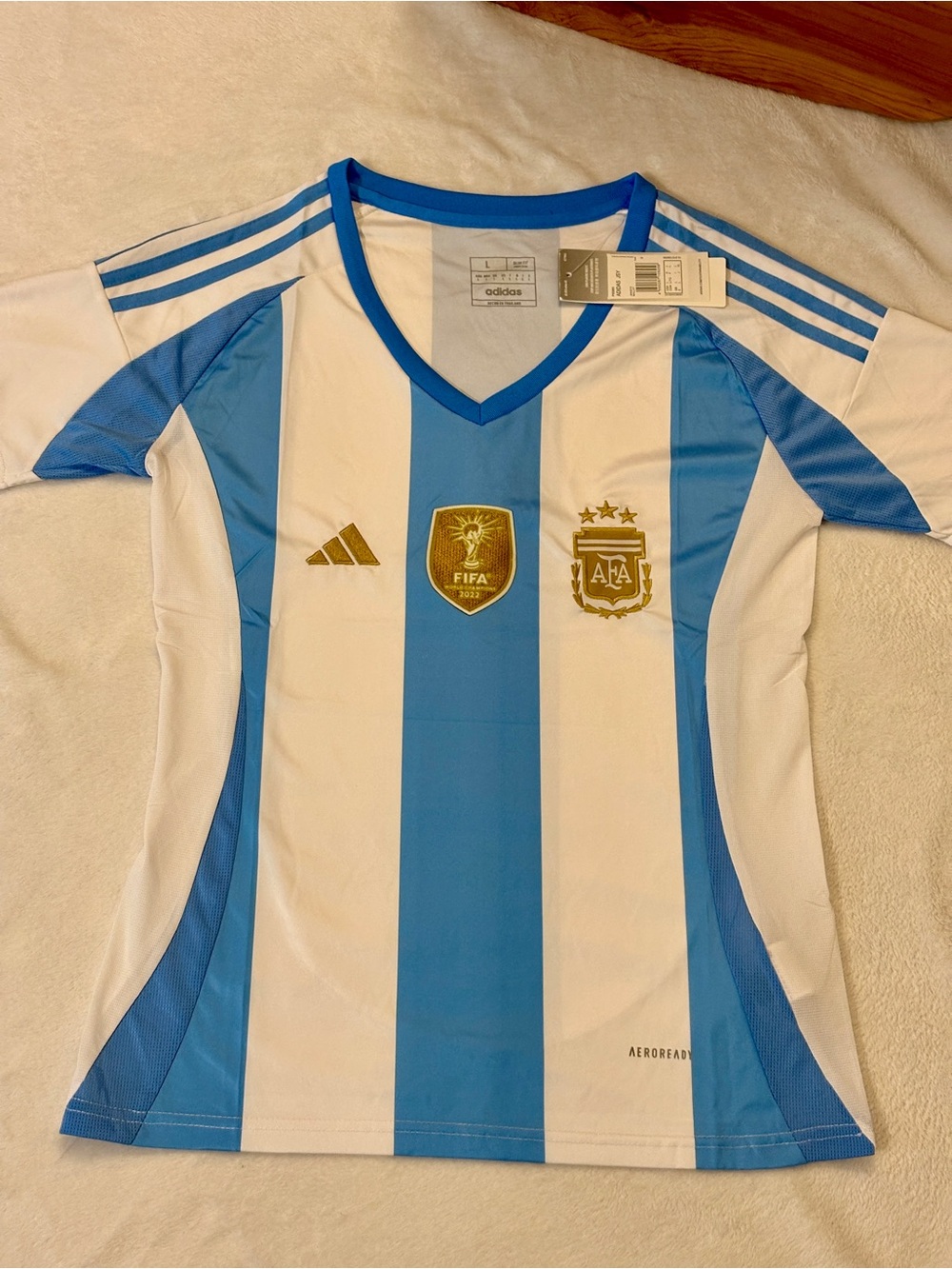 Adidas Woman’s Argentina FIFA 2022 World Champion Jersey